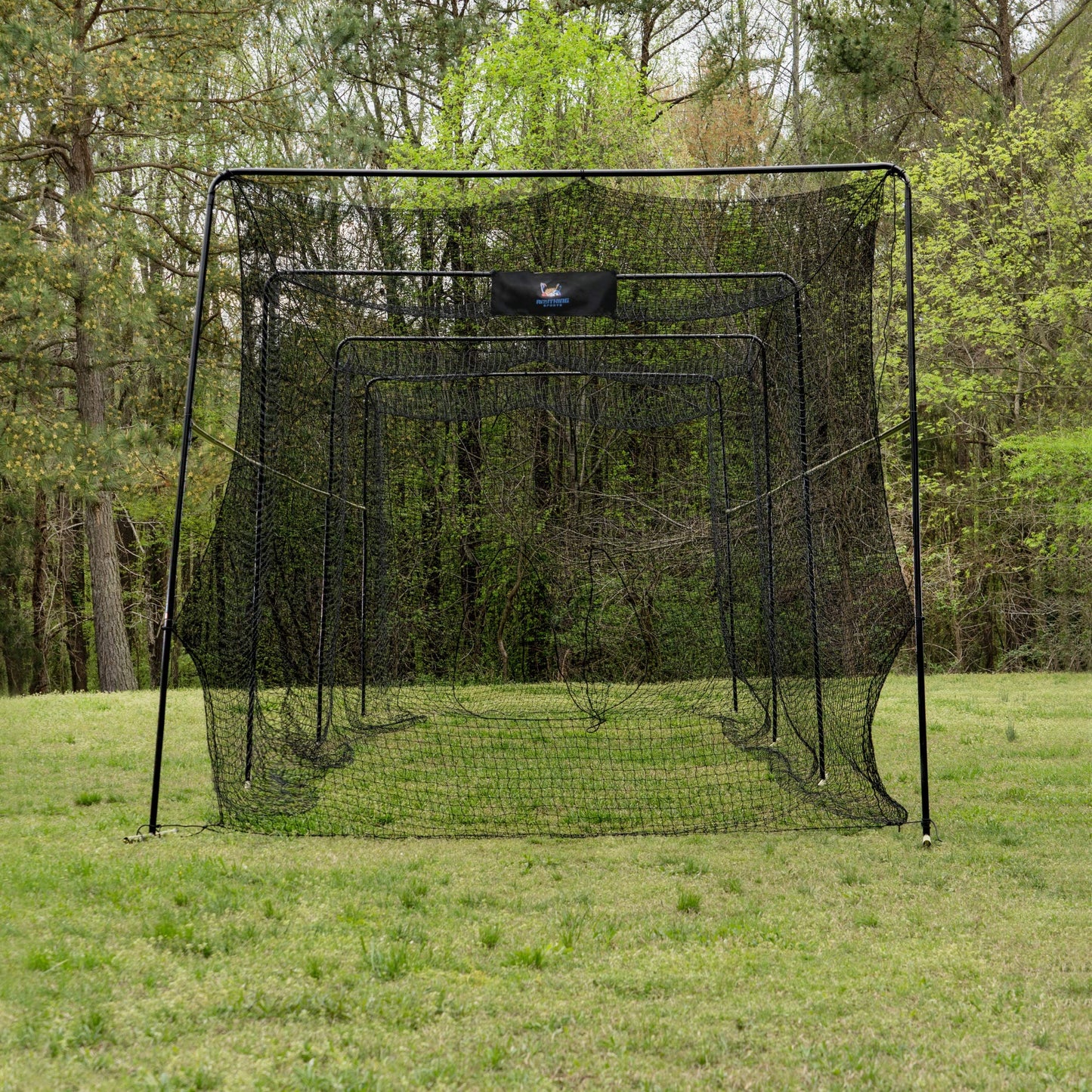 ANYTHING SPORTS 40 Foot Collapsable Batting Cage, Perfect Baseball Batting Cage, Softball Batting Cage, Complete Package with Frame and Netting. Freestanding Portable Batting Cage for Backyard