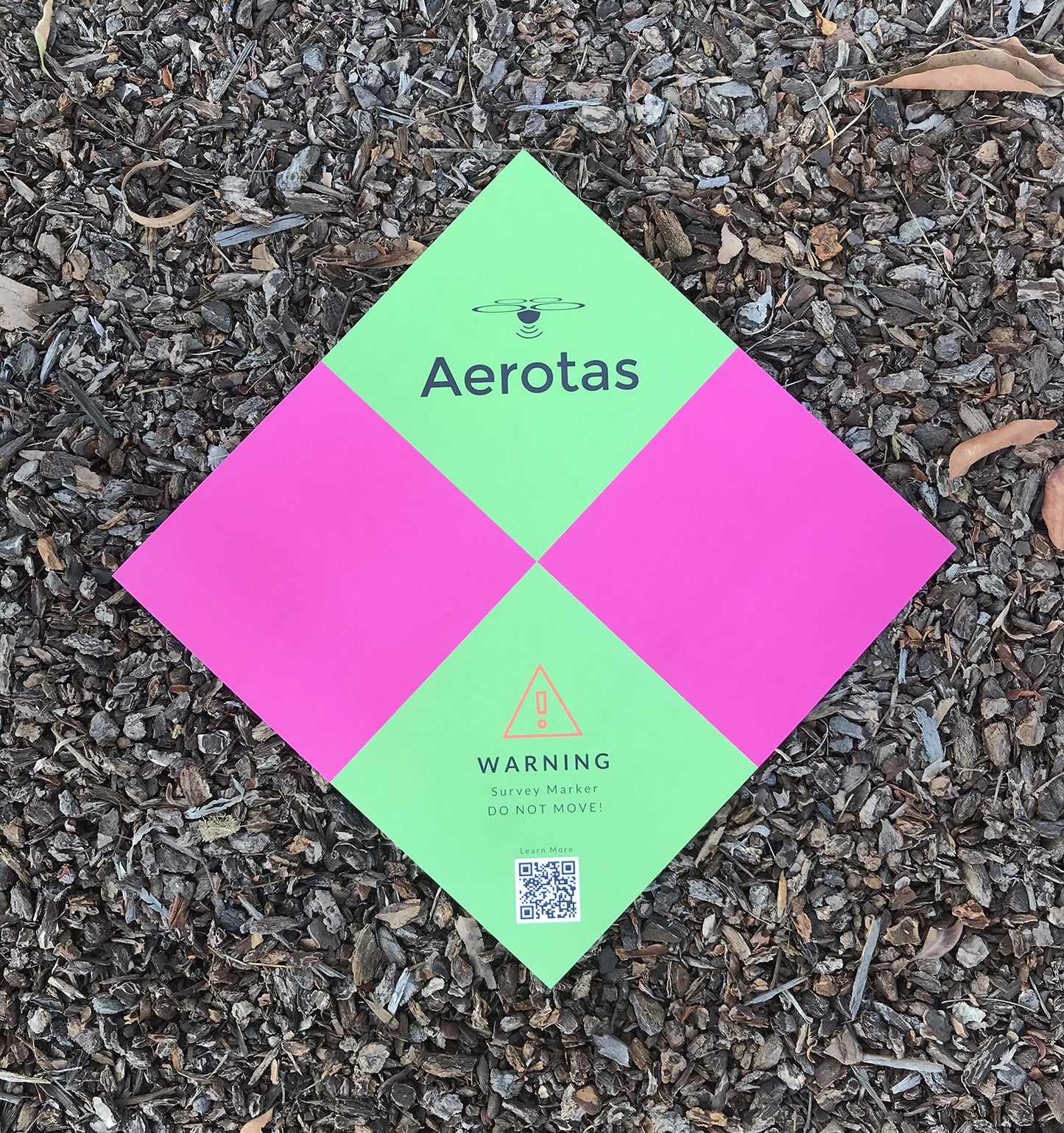 UAV Ground Control Points (GCPs)/Disposable Aerial Targets for Aerial Mapping & Drone Surveying (Pink & Green) (100 Pack)