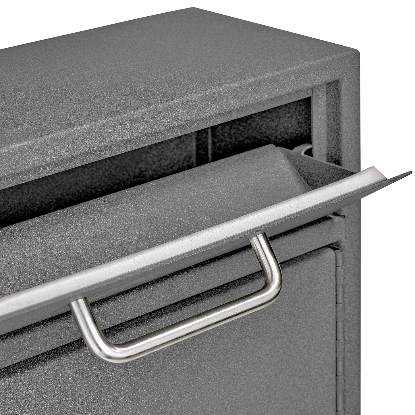 Mail Boss 8152 - Key Boss - Heavy Duty Commercial Grade Steel High Security Adjustable Key Cabinet - 105 Position Key Organizer Drop Box Locking Safe, with Combination Lock, Granite
