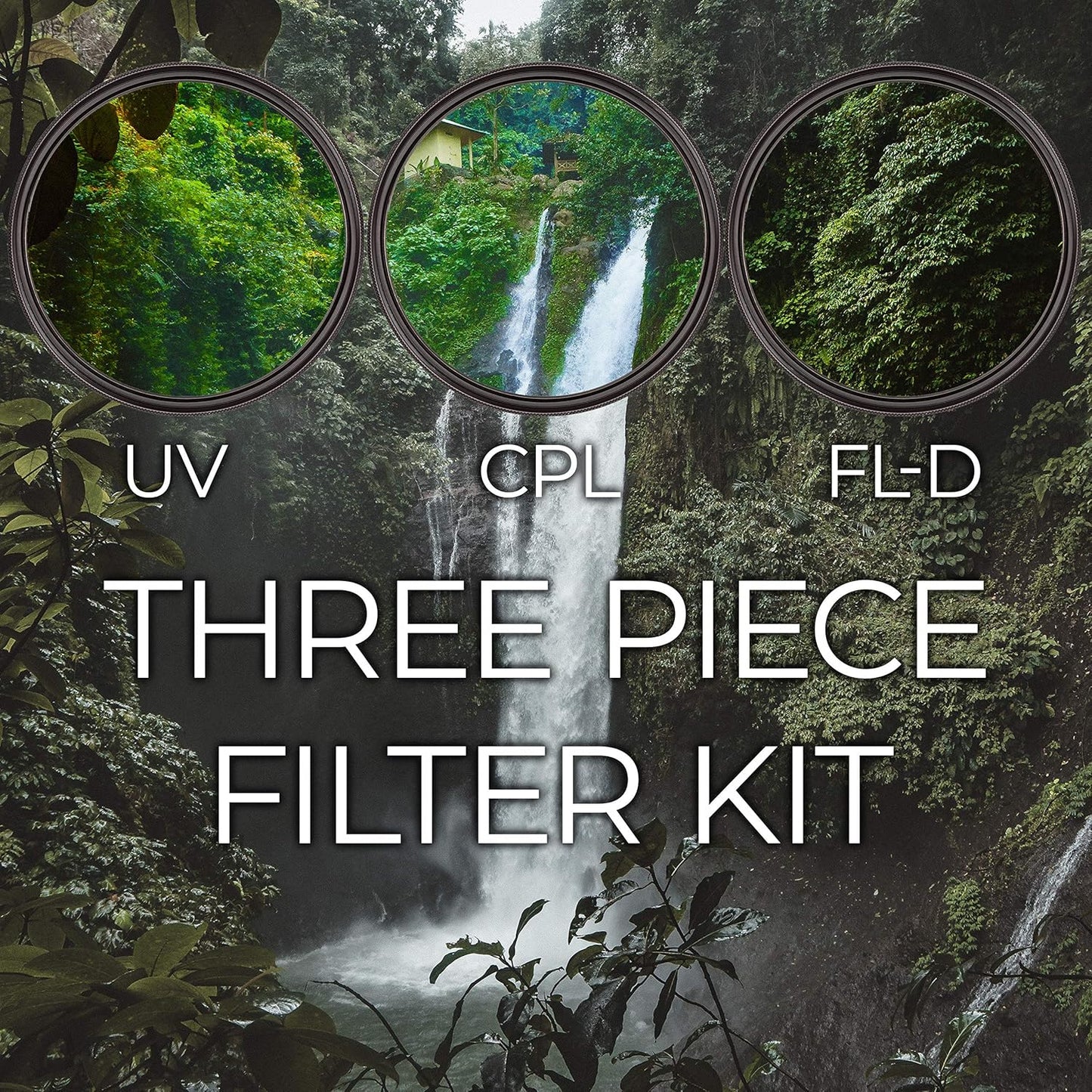 Ultimaxx 3-Piece Set 52mm Professional Multi-Coated Filter for Digital and Video Cameras with HD Optics and Diameter