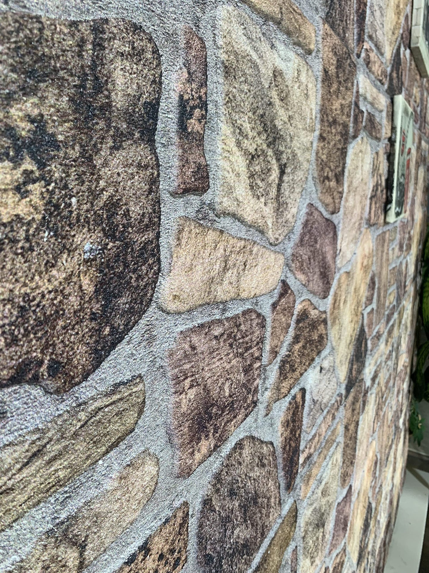 Dundee Deco 3D Wall Panels - Cladding, Shades of Brown Grey Stone Look Wall Paneling, Styrofoam Facing for Interior and Exterior Applications, DIY, Set of 10, Covers 54 sq ft