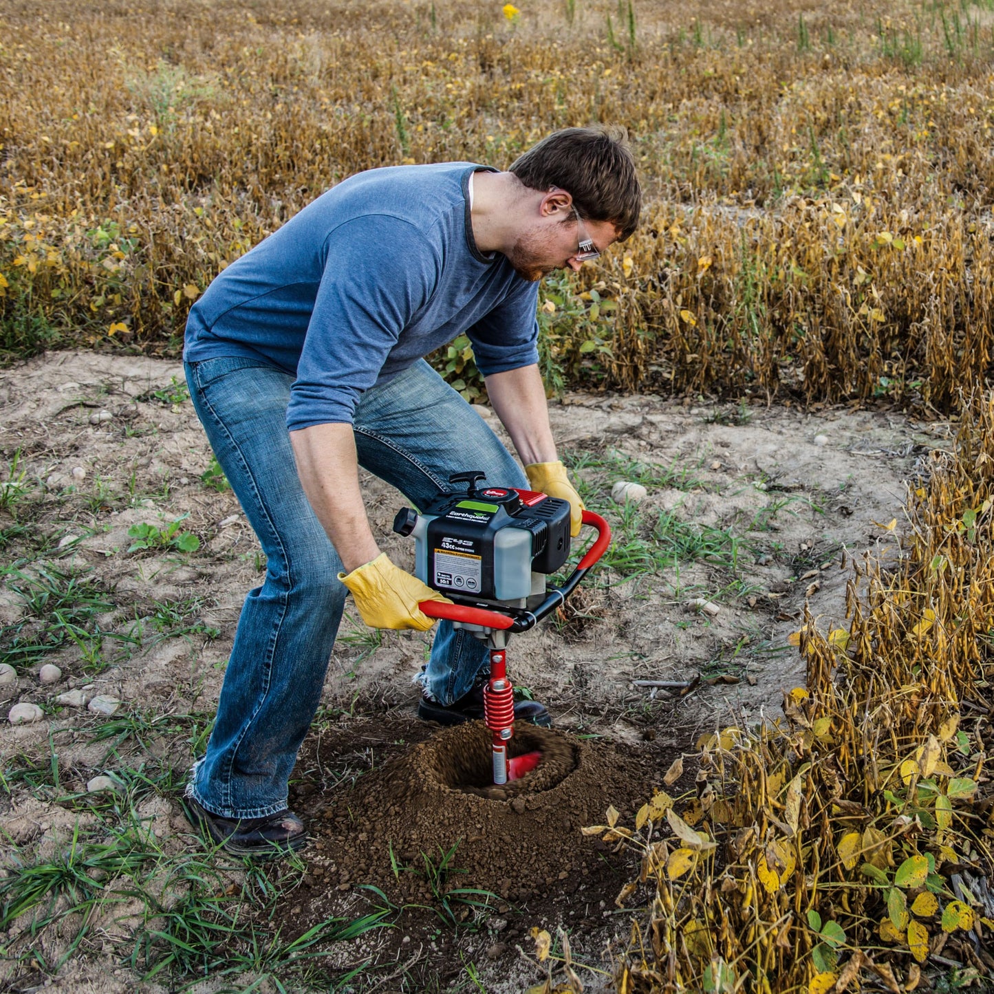 EARTHQUAKE E43 1-Person Earth Auger Powerhead with 43cc 2-Cycle Viper Engine