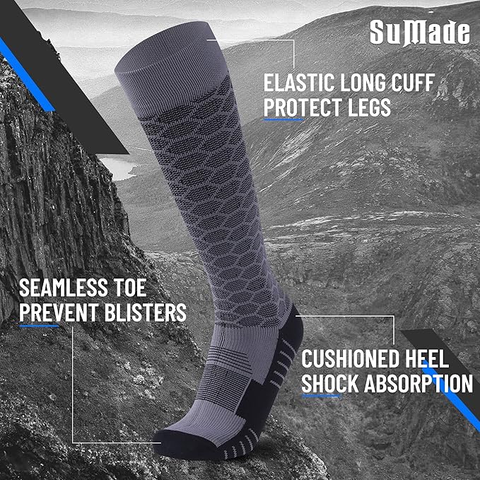 Waterproof Socks, Men Women Knee High Hiking Kayaking Socks 1 Pair
